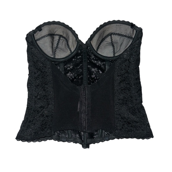 Frederick’s Of Hollywood Vintage 1980’s  Black Lace Bustier - Picture 2 of 5